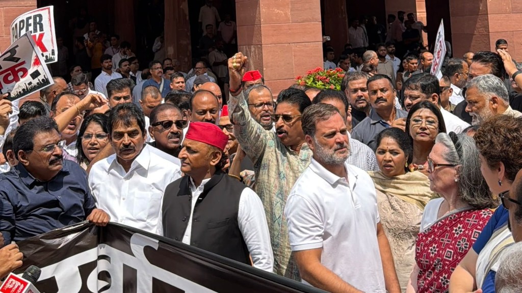 Opposition firm on Pradhan’s resignation, CJP Jantar Mantar protest, Jantar Mantar protest, Delhi protest, Sansad Chalo march, jantar mantar protest, Cockroach Janta Party, CJP protest Delhi, NEET paper leak, unemployment in India, Delhi street protests, Bhagat Singh jail diary, Jantar Mantar protest, Jodhpur IT professionals protest, Shahdara Delhi, youth protests India, media misinformation, Indian Express reporting, civil rights dissent India, Indian express news, current affairs