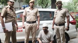 Gurgaon: Accused in police custody. (Express Photo)
