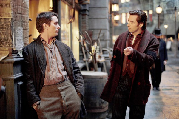 Christian Bale and Hugh Jackman in The Prestige.