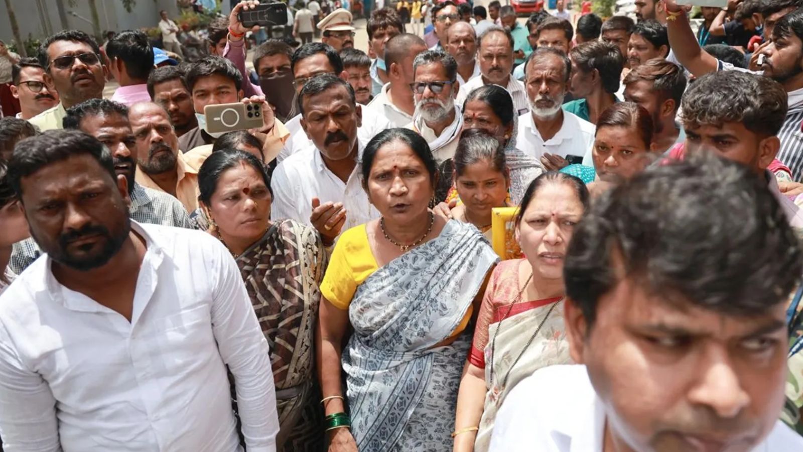 The families are demanding answers for what they call administrative apathy and delayed rescue efforts. (Express Photo by Pavan Khengre)