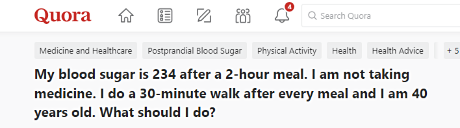 blood sugar