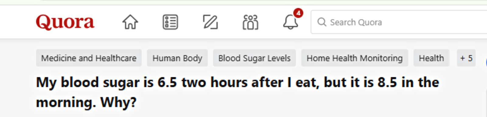 blood sugar