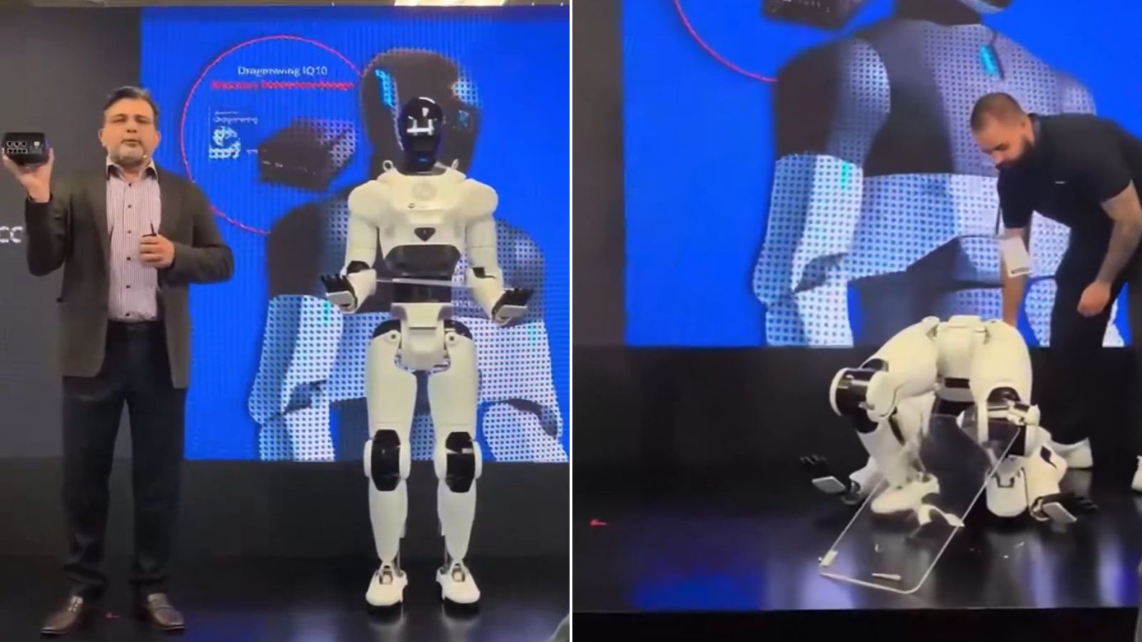 Humanoid robot, powered by Qualcomm’s AI chips, collapses during Taipei event