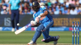 Rohit Sharma smashed his 34th ODI century at Lord's on Sunday. (AP Photo)