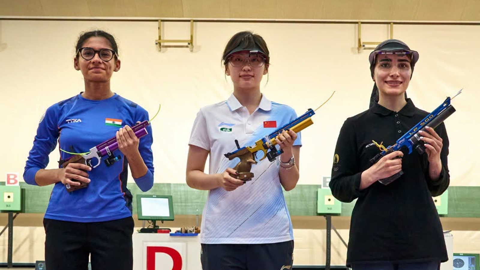 Shooting a final score of 243.4 at the Fuyang Yin Sports Centre in Hangzhou on Friday, Sainyam finished 0.2 points behind China's Yao Qianxun, the world number one, to win silver. (ISSF Photo)