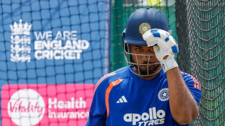 Samson was dropped to make way for Vaibhav Sooryavanshi in India's second T20I against England. (BCCI/Creimas Photo)