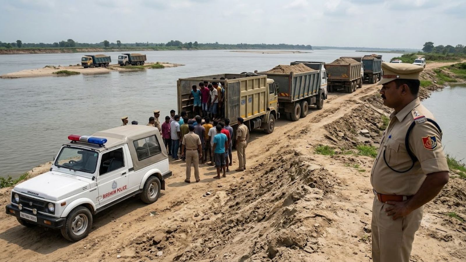 Crackdown against sand mafia: Birbhum Police arrests 32 in two weeks