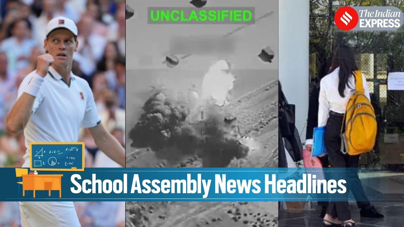 Today News Headlines for School Assembly, July 14, 2026: Scholarship fraud in Madhya Pradesh, fresh US strikes on Iran, Jannik's second Wimbledon title
