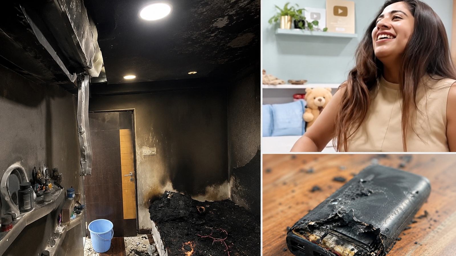 ‘My diamond button’: YouTuber’s power bank explodes, destroys room; expert shares safety tips