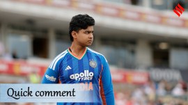 Vaibhav Sooryavanshi during the 1st T20I between India and England. (BCCI Photo)