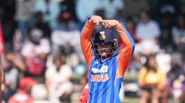 Vaibhav Sooryavanshi scored his second half-century of the series. (BCCI/Creimas Photo)