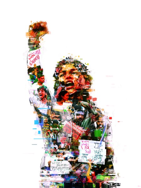 Student Protest Illustration