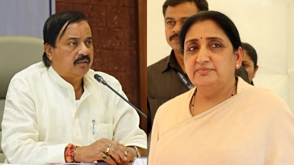 Deputy Chief Minister Sunetra Pawar and the party’s state chief Sunil Tatkare