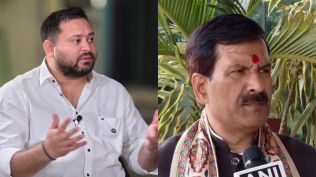 Tejashwi Yadav and Mrityunjay Tiwari (Express Photo)