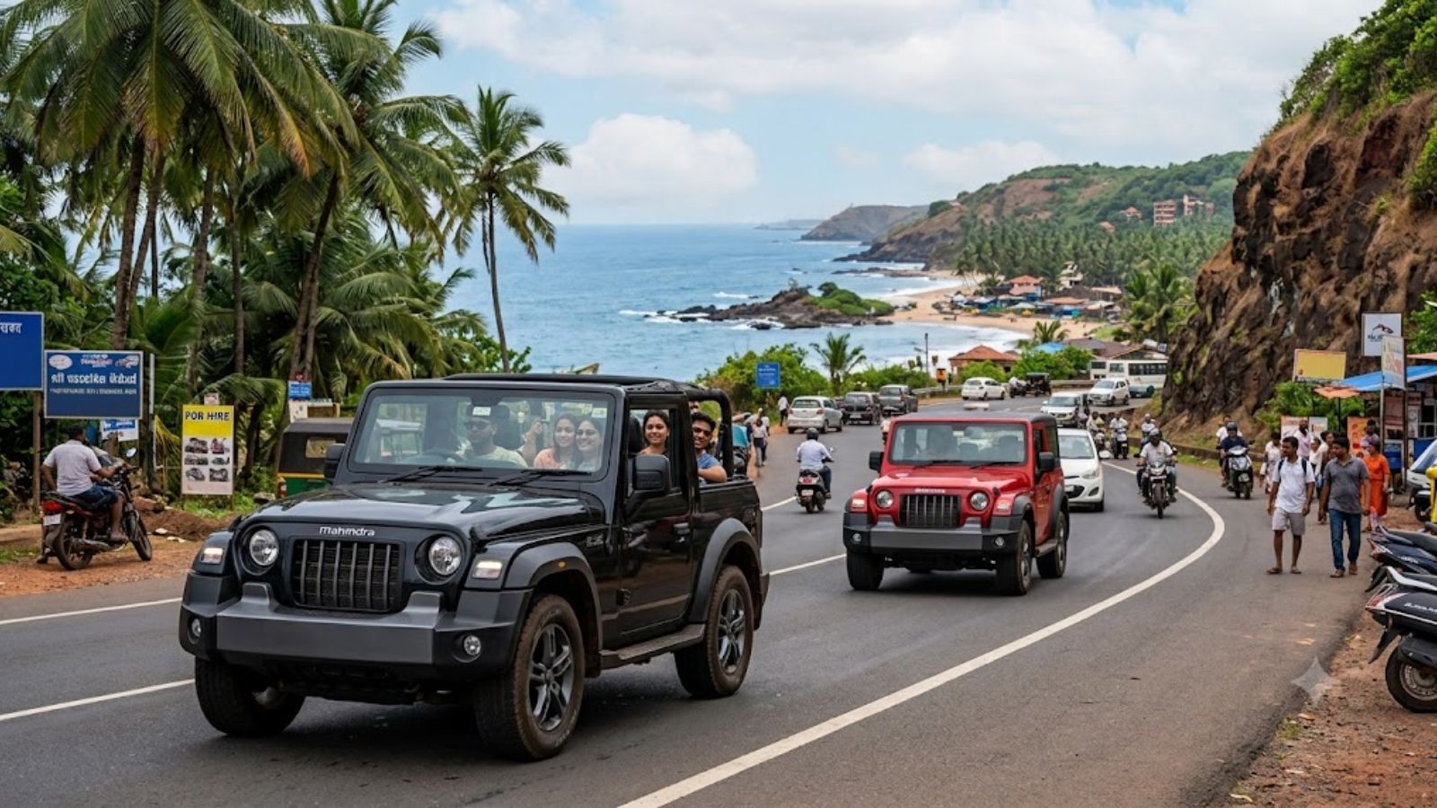 Earlier in 2024, the Goa Police had mandated that tourists intending to rent vehicles in Goa would have to sign an undertaking, pledging adherence to road safety and traffic norms. (Image generated using AI)