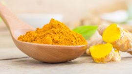 Lakadong turmeric grown in Meghalaya with fresh rhizomes