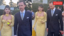 Urvashi Rautela meets Tom Hiddleston at Wimbledon