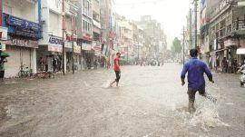 Vadodara gets drinking water relief, Vadodara gets drinking water relief as rain fills Ajwa Lake, Vadodara schools to remain shut, Ahmedabad news, Gujarat news, Indian express, current affairs