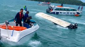 The speedboat was carrying 32 Indian tourists and four crew members from Hon May Rut to An Thoi Port when it capsized about 400 metres off Hon May Rut Ngoai. (Image enhanced using AI)