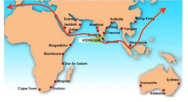 Vizhinjam port, Transshipment, Maritime Trade, Customs port, Sagarmala, Vizhinjam, Maritime, Strategic port