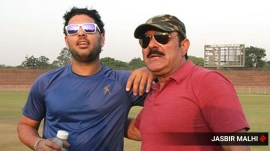 Yuvraj Singh with Yograj Singh