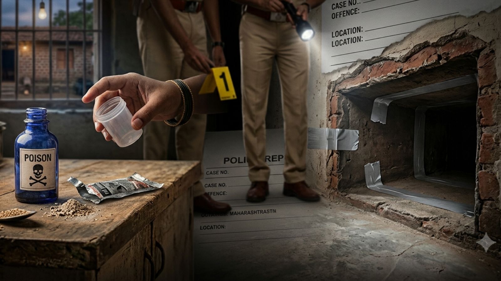 Maharashtra woman's bid to poison husband, bury him alive foiled