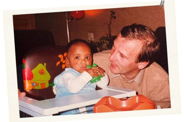Meena with her father Henk Getlink. Credit: Meena Getlink 
