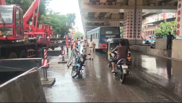 Mumbai metro slab collapse mira bhayandar