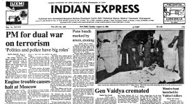 40 Years Ago, Rajiv Gandhi, Gen A S Vaidya, Gen Vaidya cremated, Pune bandh marked by arson, editorial, Indian express, opinion news, current affairs