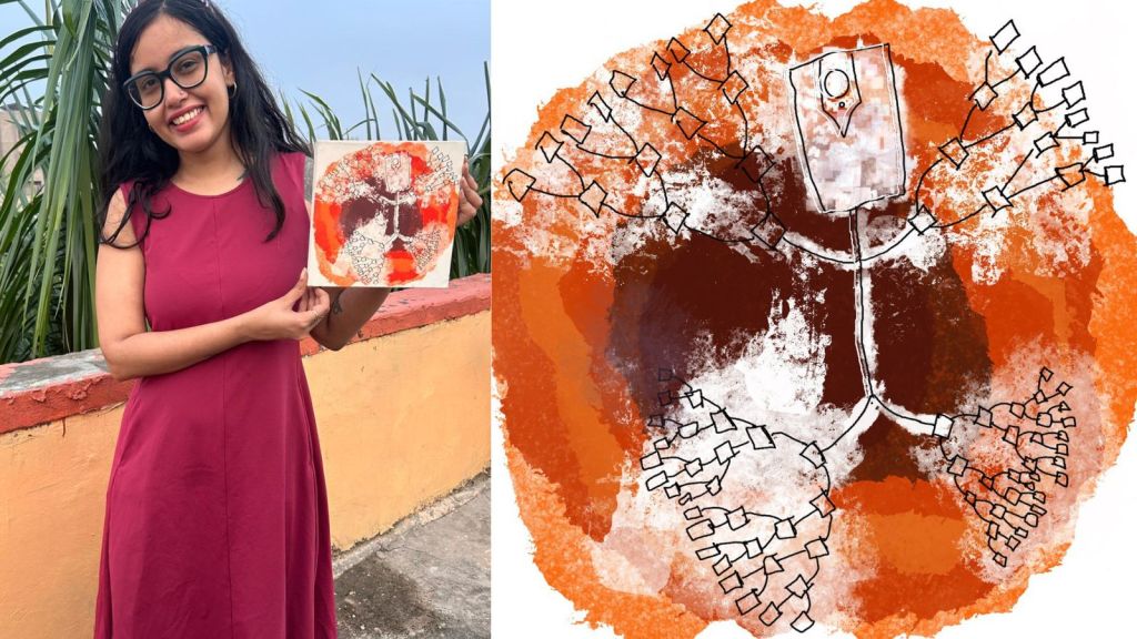 Anukriti S artwork award Being Online global digital art gallery