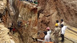 Bengaluru underpass cave-in workers