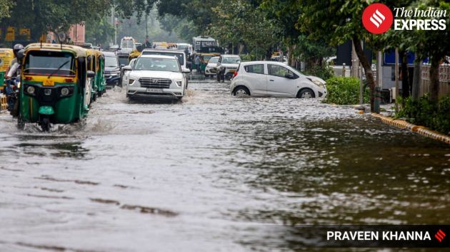 Waterlogging was reported from several parts of the city