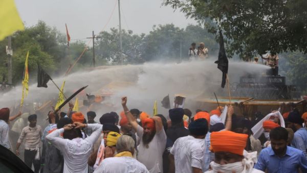 Chandigarh Mohali Qaumi Insaaf Morcha protest