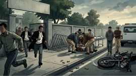 Haryana Hisar court shooting gangster killed