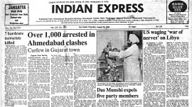 Procession ban in Gujarat, US war of nerves on Libya, NAM vs South Africa, 40 Years Ago, Bharatiya Janata Party, Gujarat bandh, editorial, Indian express, opinion news, current affairs