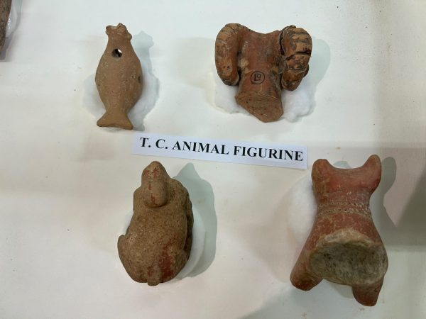 Animal figurines were part of the artefacts found. 