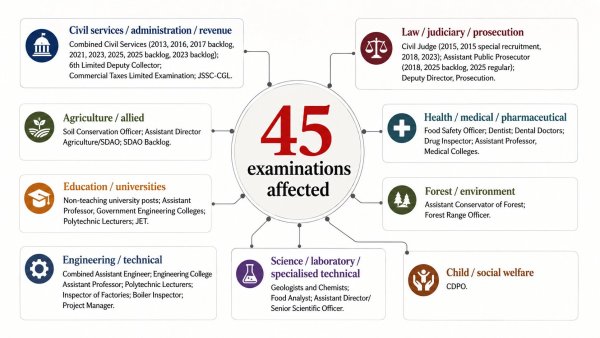 45 exams