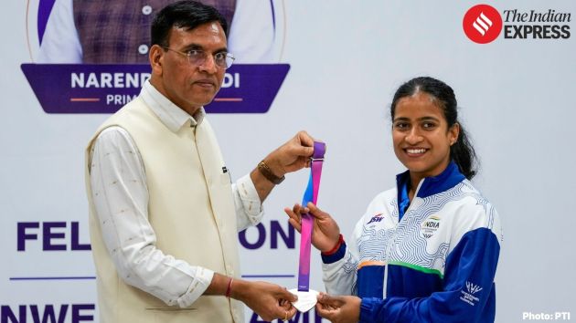 Olympic medallist Mirabai Chanu was the lone gold winner