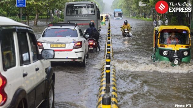 The rainfall brought down minimum temperatures across the city, with all five IMD stations recording temperatures below normal