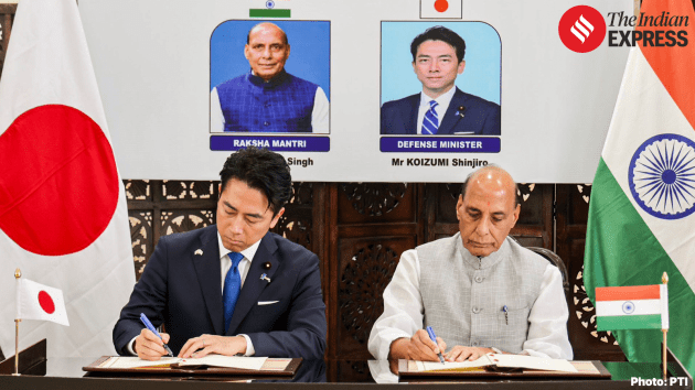 Defence Minister Rajnath Singh and his Japanese counterpart, Shinjiro Koizumi, signed a MoA