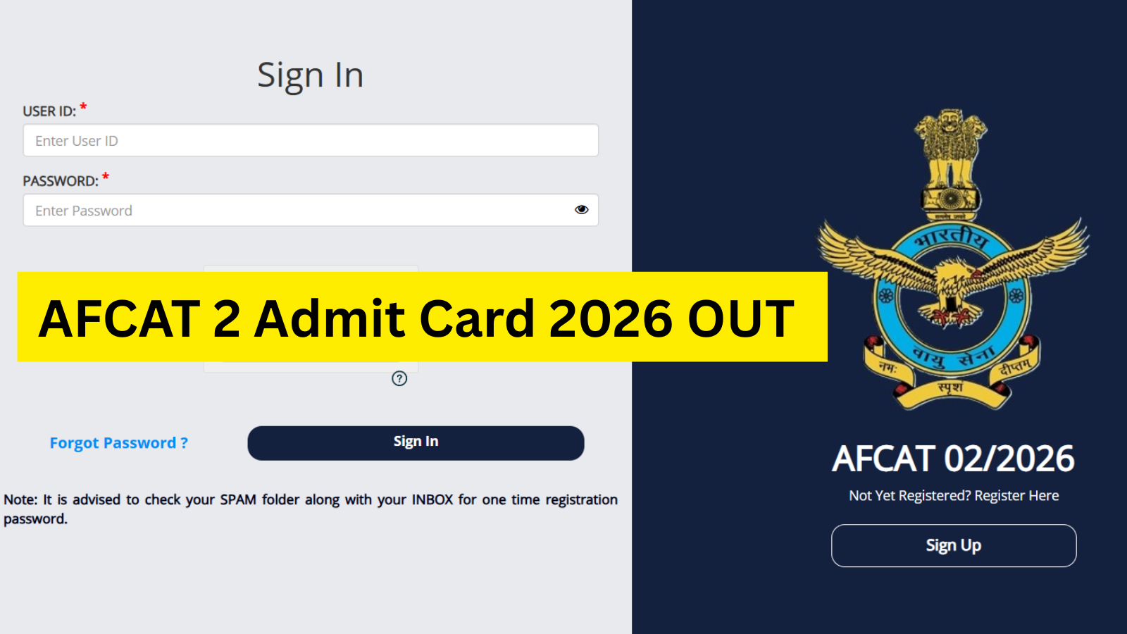Indian Air Force Releases AFCAT 2026 Admit Cards for August 8 Examination