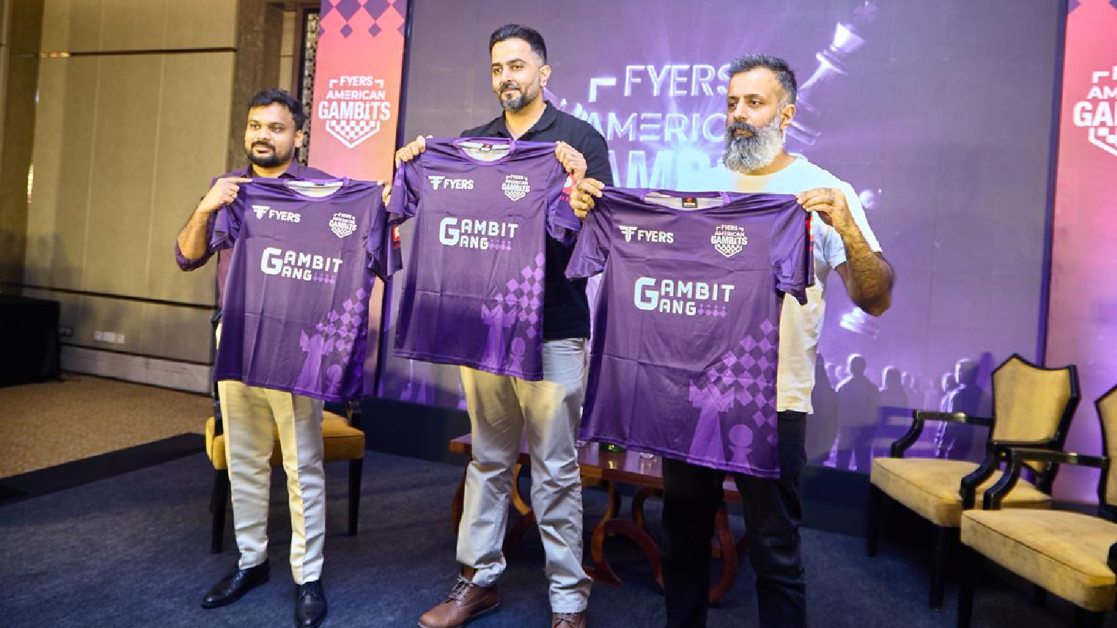 American Gambits unveil their fan jersey for the fourth season of the Global Chess League. (Photo: American Gambits)