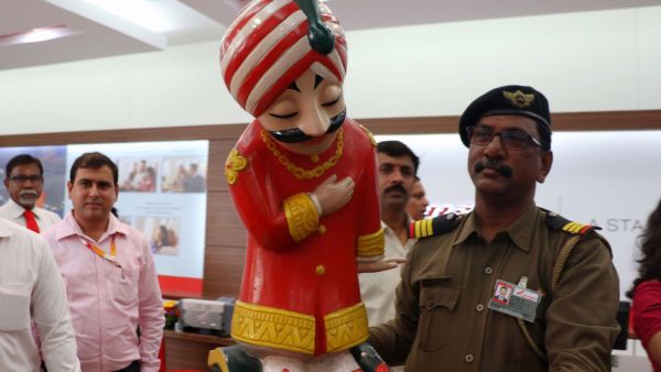 Air India's iconic Maharaja mascot