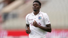 FILE - West Indies pacer Alzarri Joseph in action. (Reuters)