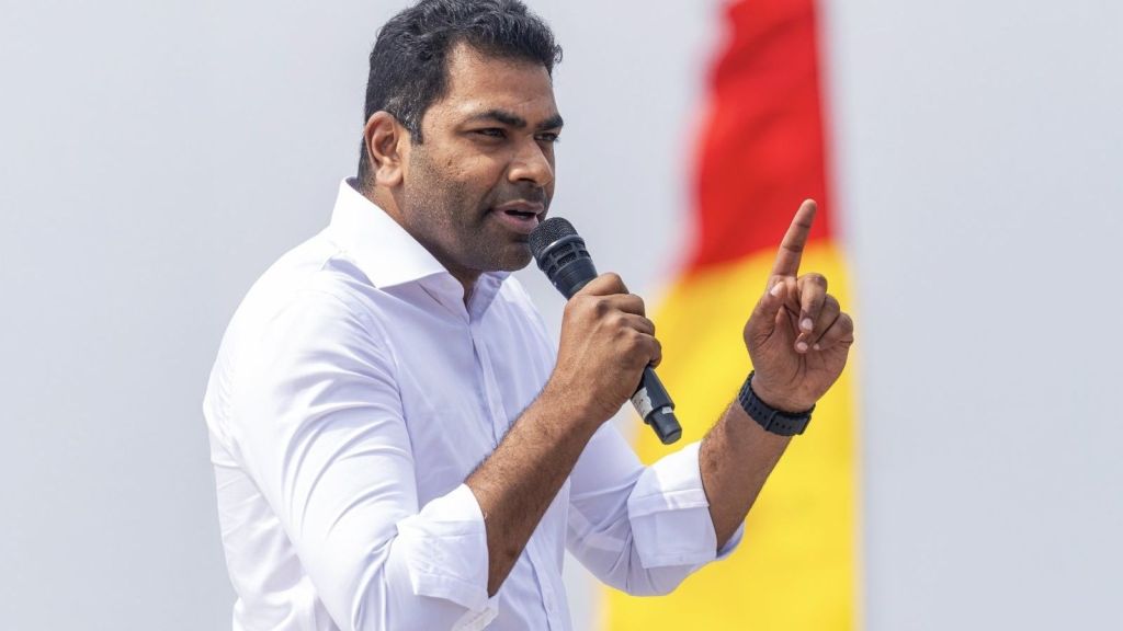 Public Works Minister Aadhav Arjuna have arrived in New Delhi to monitor rescue and relief efforts for Tamil Nadu residents stranded in Nepal following devastating flash floods.