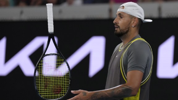 Kyrgios submitted a sample during the Mallorca Open on June 22 that was found to contain benzoylecgonine, a metabolite of cocaine. (AP Photo)
