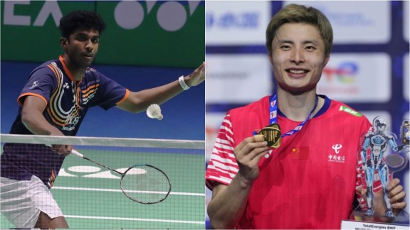 Ayush Shetty will face World No 1 Shi Yuqi in the first round of the Badminton World Championships. (Express Photo and AP)
