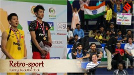 At the 2009 Badminton World Championships in Hyderabad, a father in the stands stretched his hand and caught a racquet that newly crowned men’s doubles world champion Cai Yun had flung into the stands after winning the title.