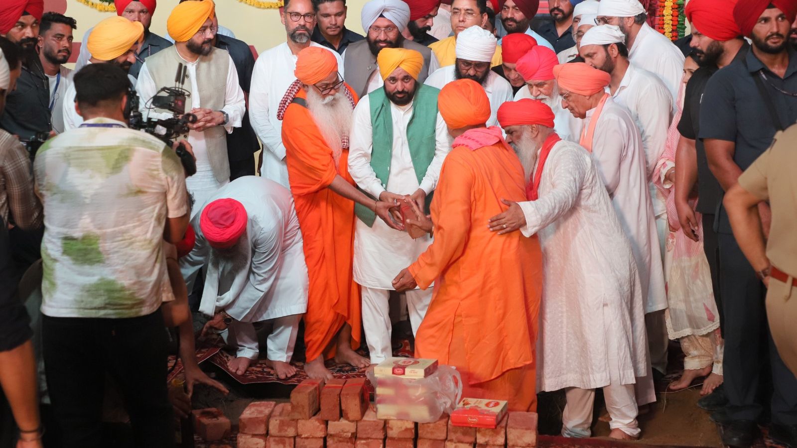 Punjab CM Mann Lays Foundation Stone for Guru Ravidas Study Centre in Jalandhar