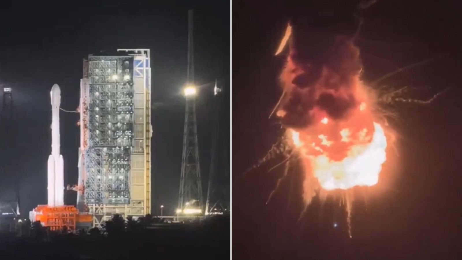Chinese rocket carrying satellite explodes 85 seconds after liftoff: Video